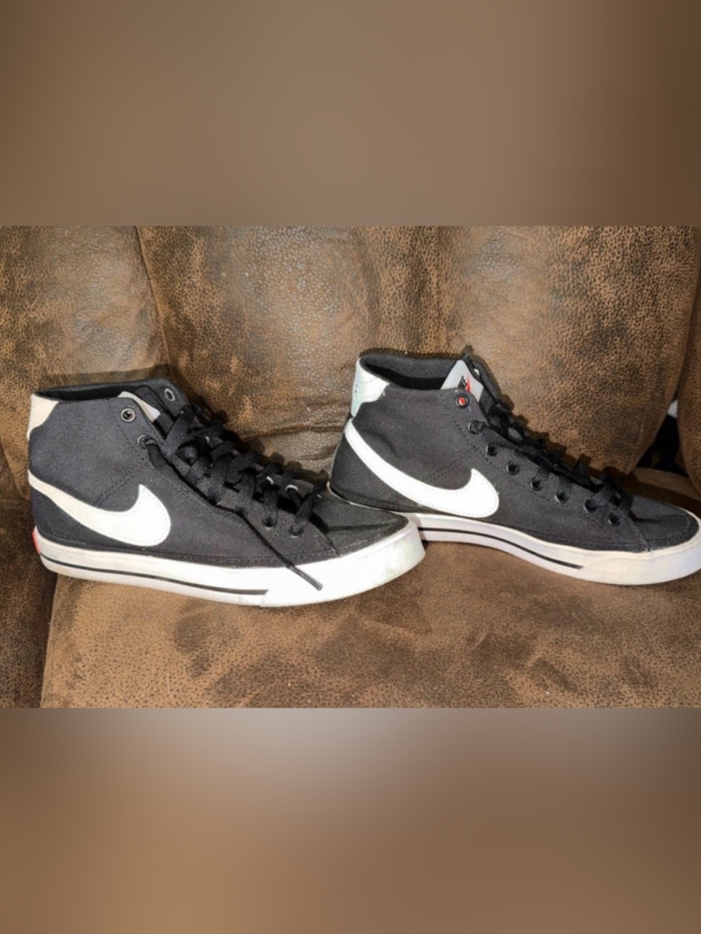 Nike Black & White High-Top Sneakers